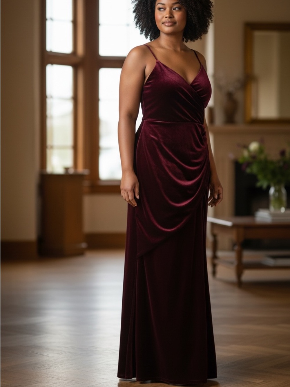 Revelry Rose Velvet Maxi Dress